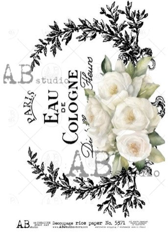 A4 Eau De Cologne 5371 - AB Studio Decoupage