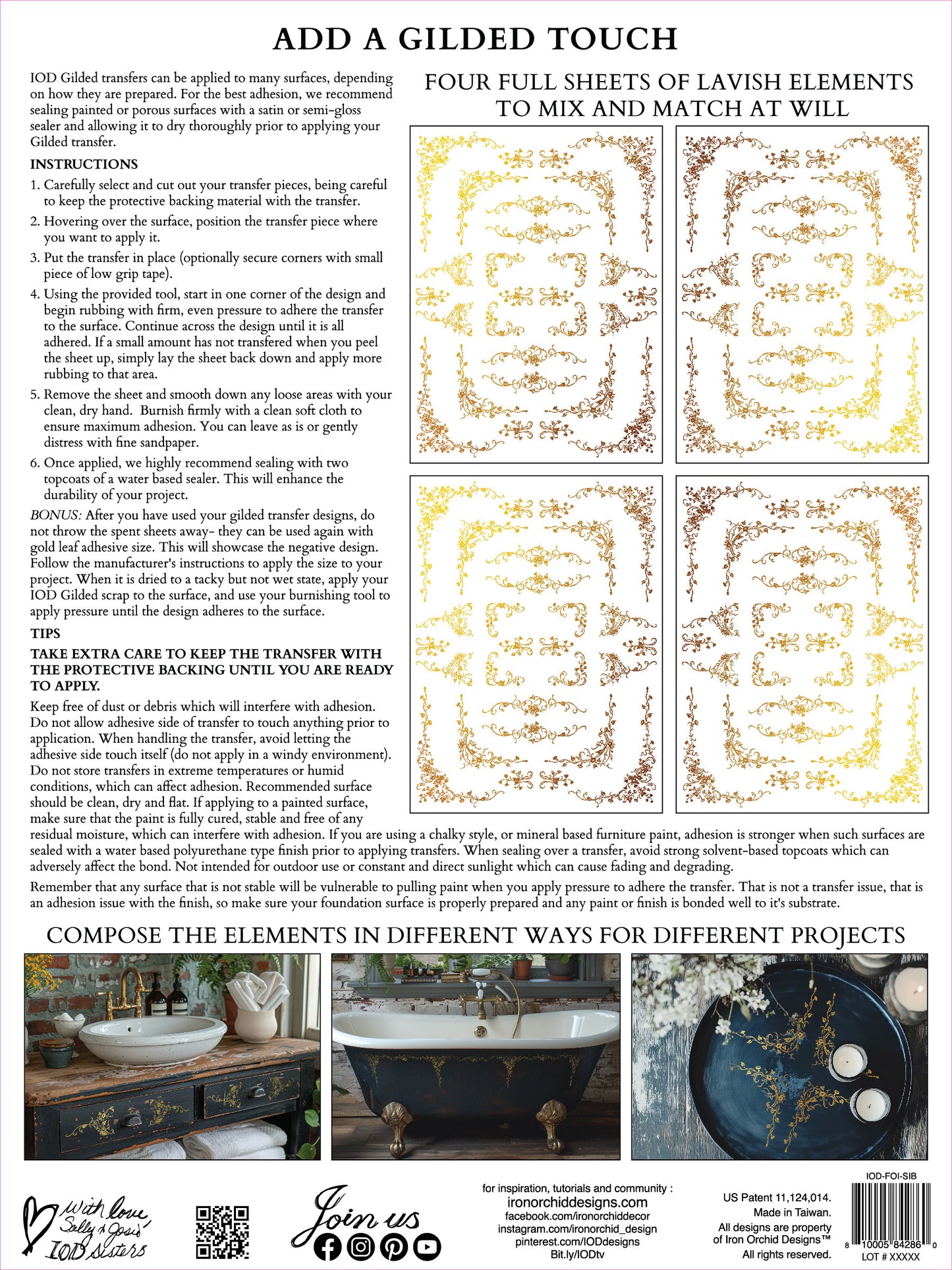 Iron Orchid Designs - Si Belle Foil Transfer