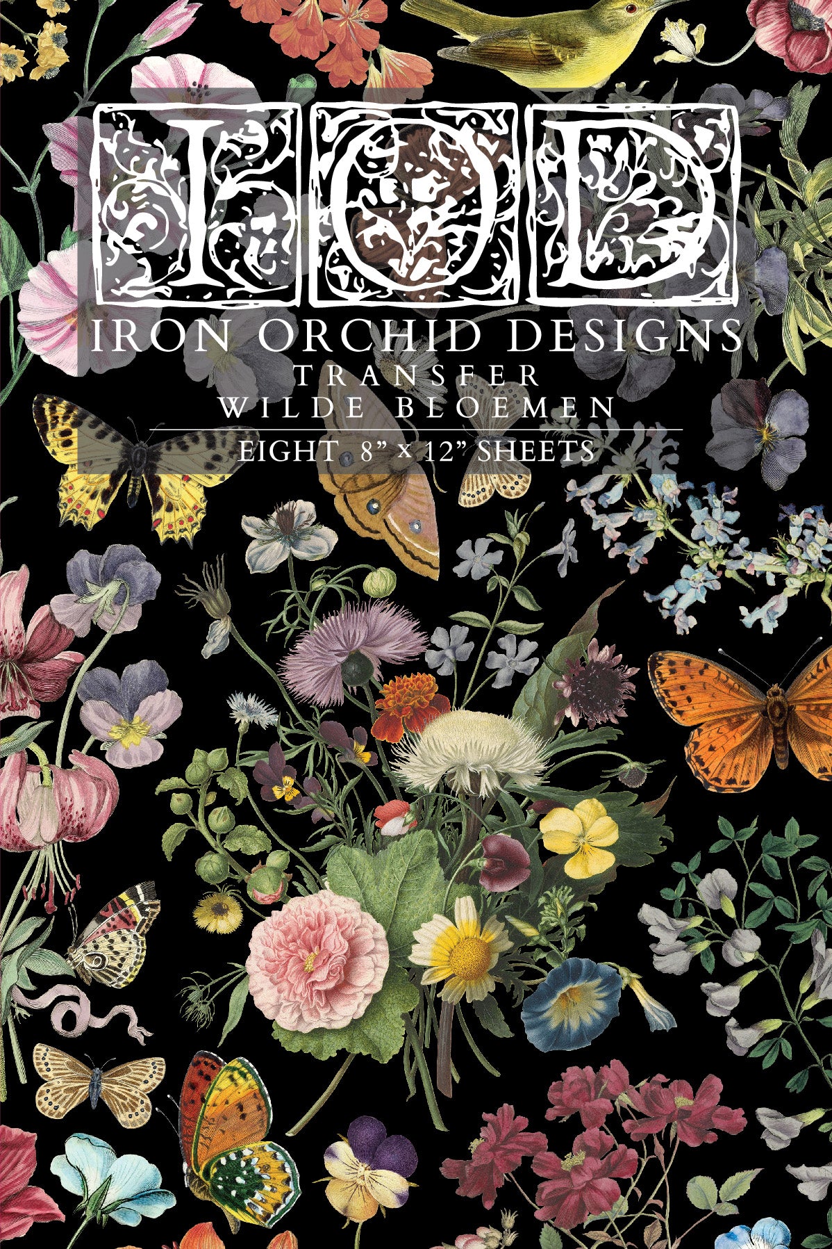 Iron Orchid Designs - Wilde Bloemen Transfer
