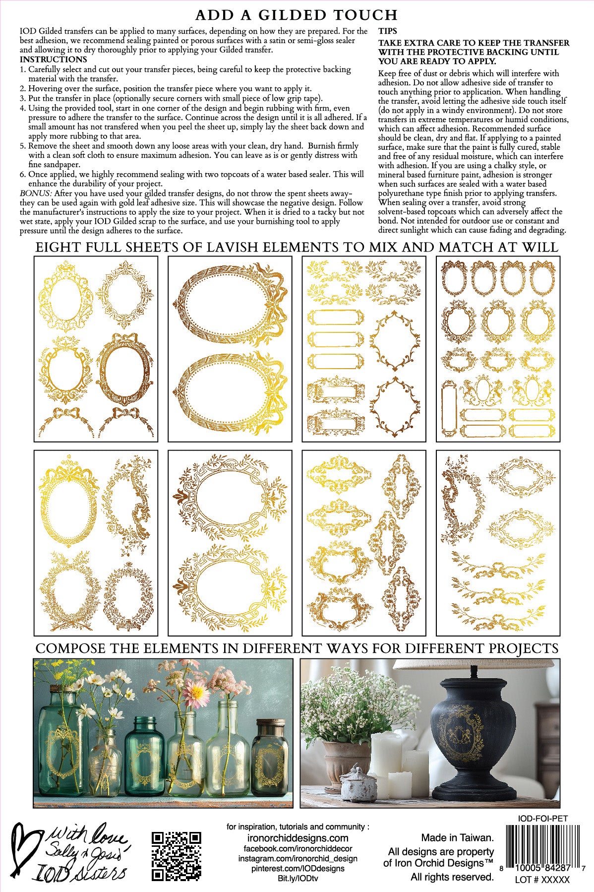 Iron Orchid Designs - Petits Ornements Foil Transfer