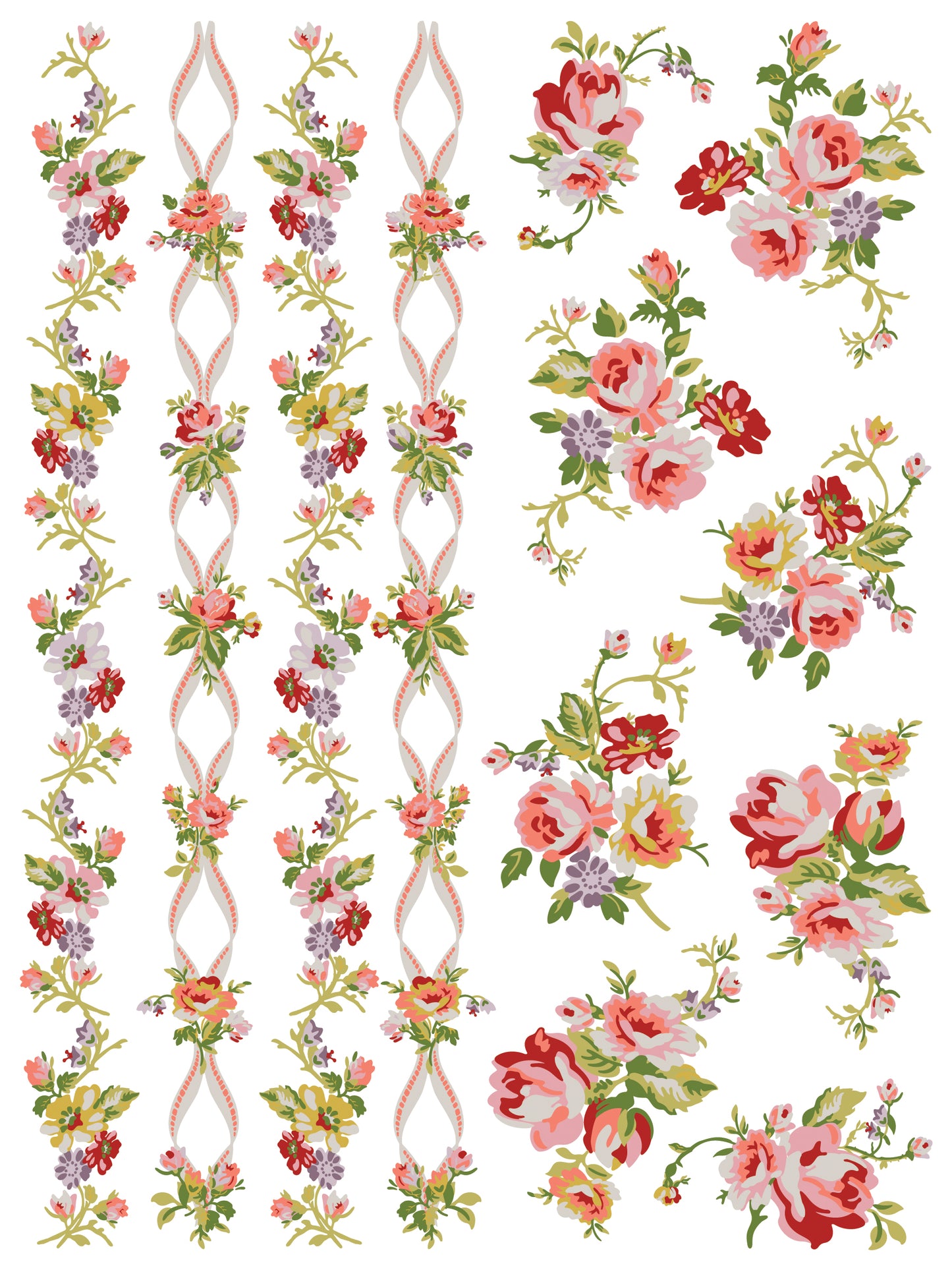 Iron Orchid Designs Ditsy Blooms Paint Inlay
