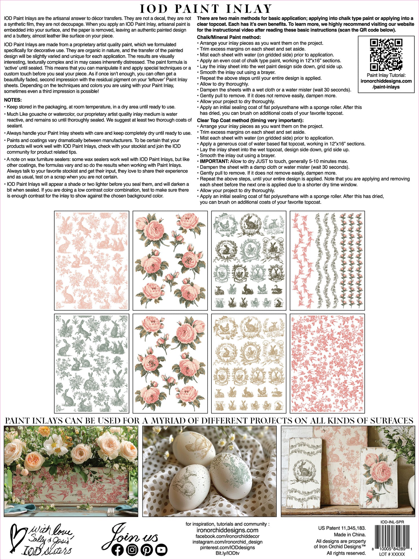 Iron Orchid Designs - Spring Melody Paint Inlay