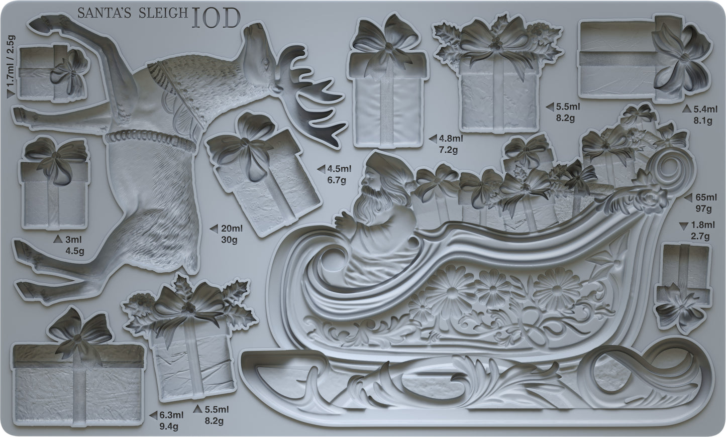 Iron Orchid Designs - Santa's Sleigh Mould