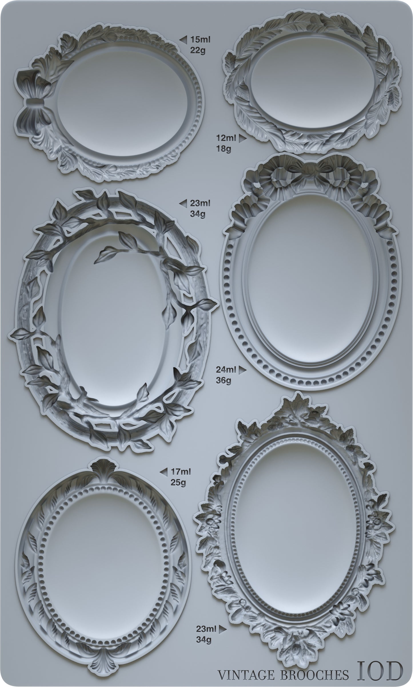 Iron Orchid Designs - Vintage Brooches Mould