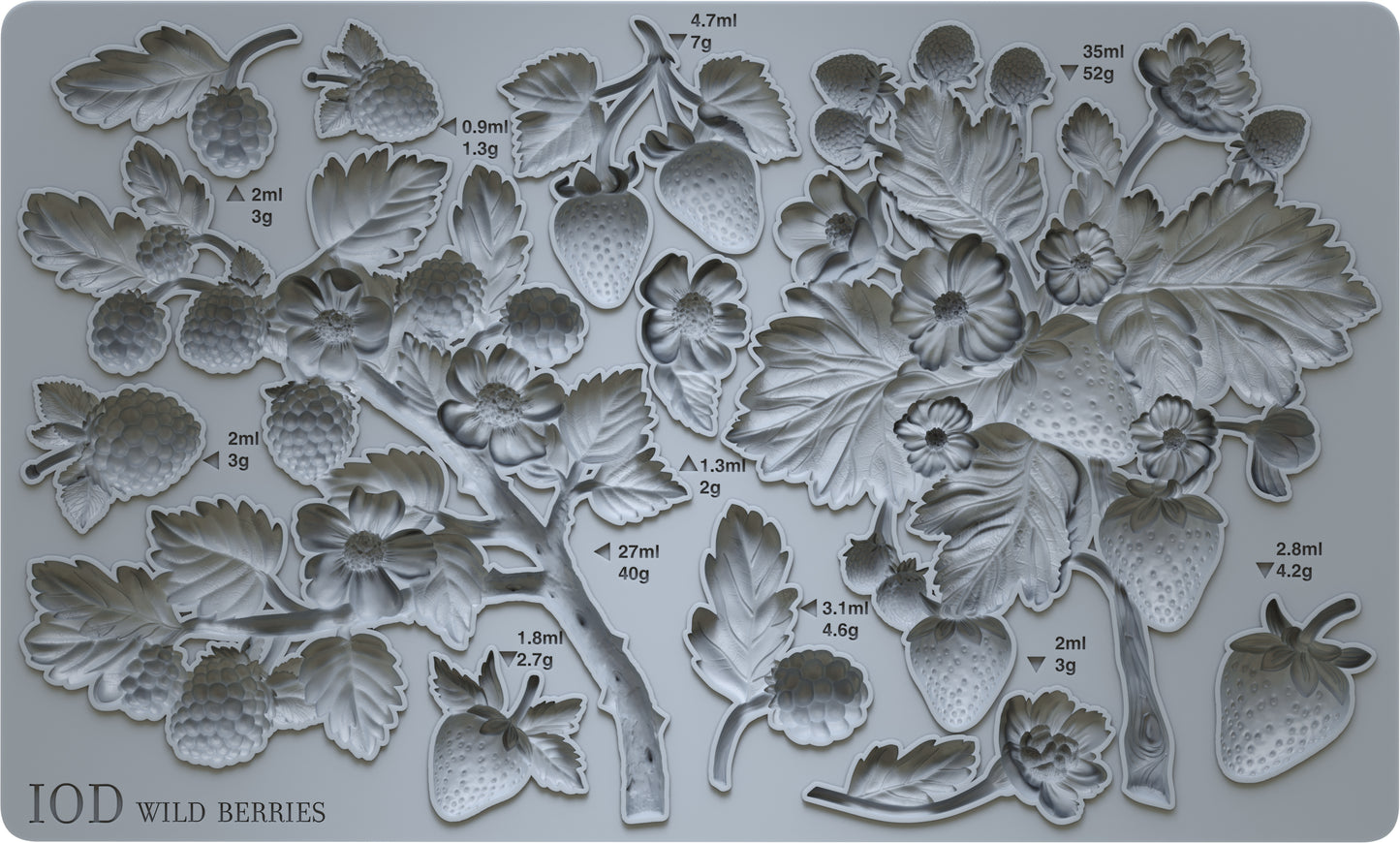 Iron Orchid Designs - Wild Berries Mould