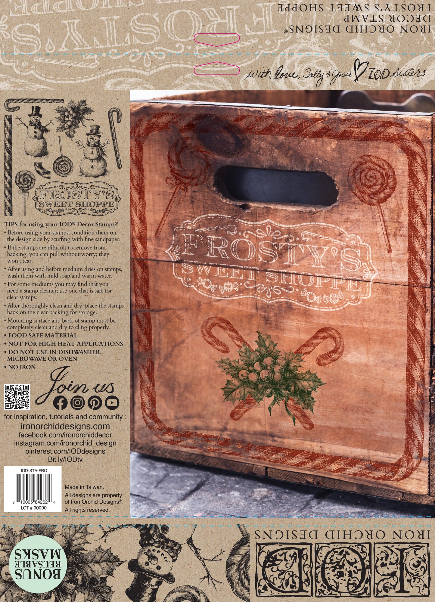 Iron Orchid Designs - Frosty's Sweet Shoppe Stamp