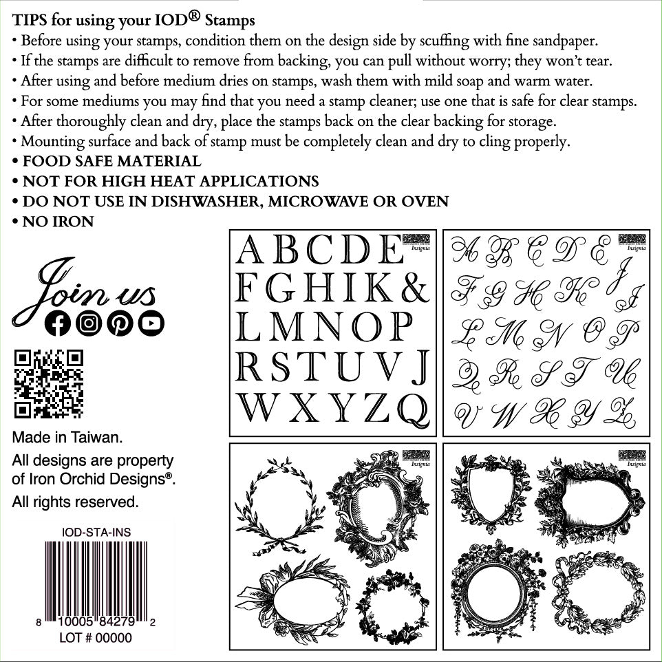 Iron Orchid Designs - Insignia 6x6 Stamp