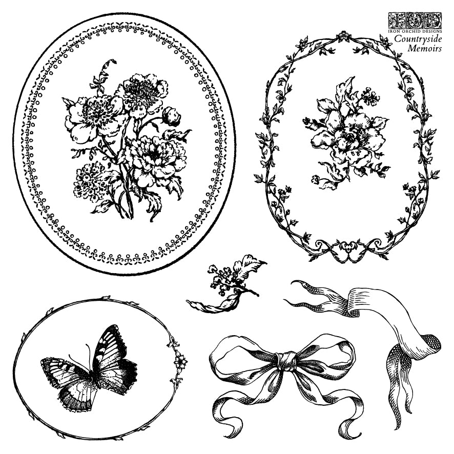 Iron Orchid Designs - Countryside Memoirs 6x6 Stamp