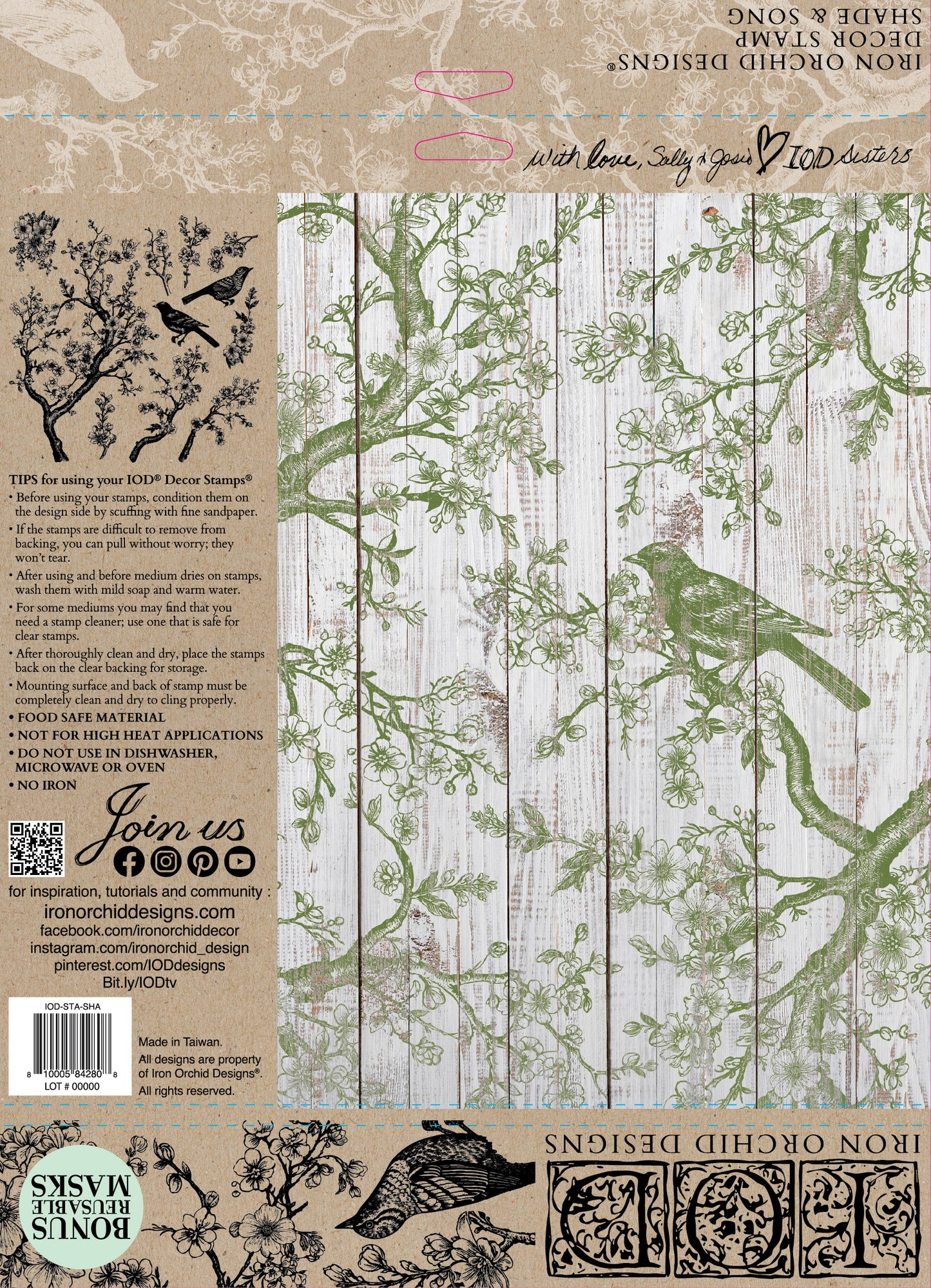 Iron Orchid Designs - Shade & Song Stamp