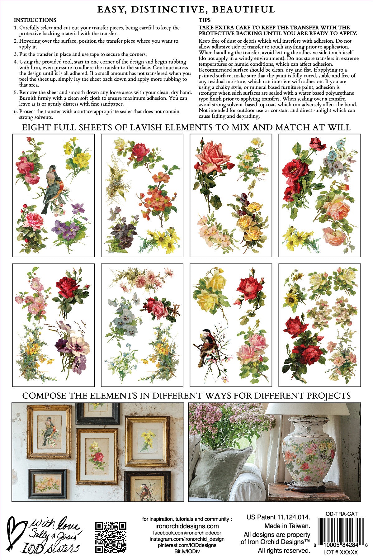 Iron Orchid Designs - Catharina Transfer