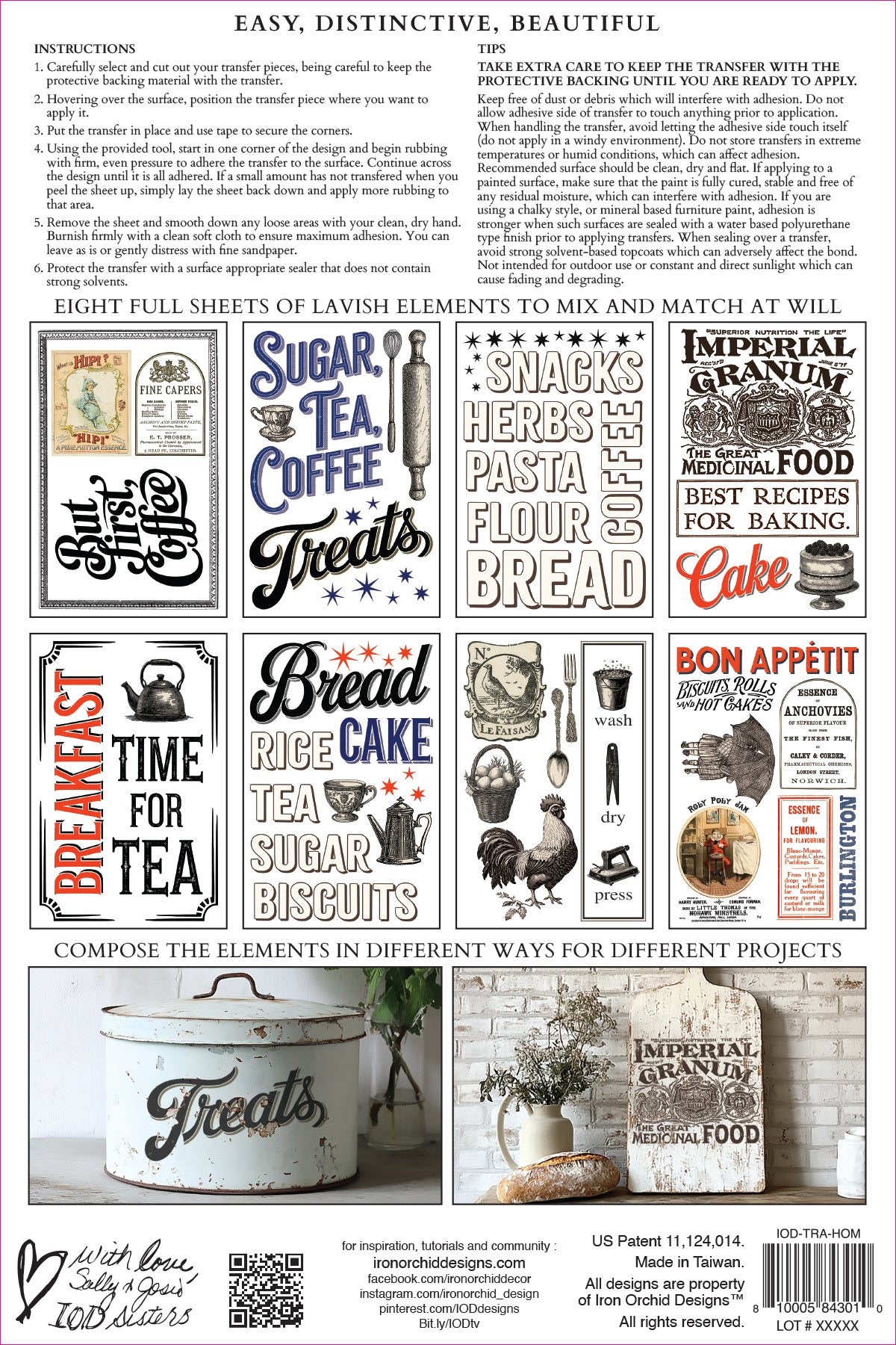 Iron Orchid Designs Home Sweet Home Transfer
