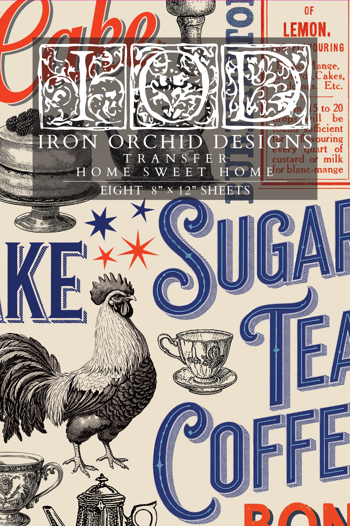 Iron Orchid Designs Home Sweet Home Transfer
