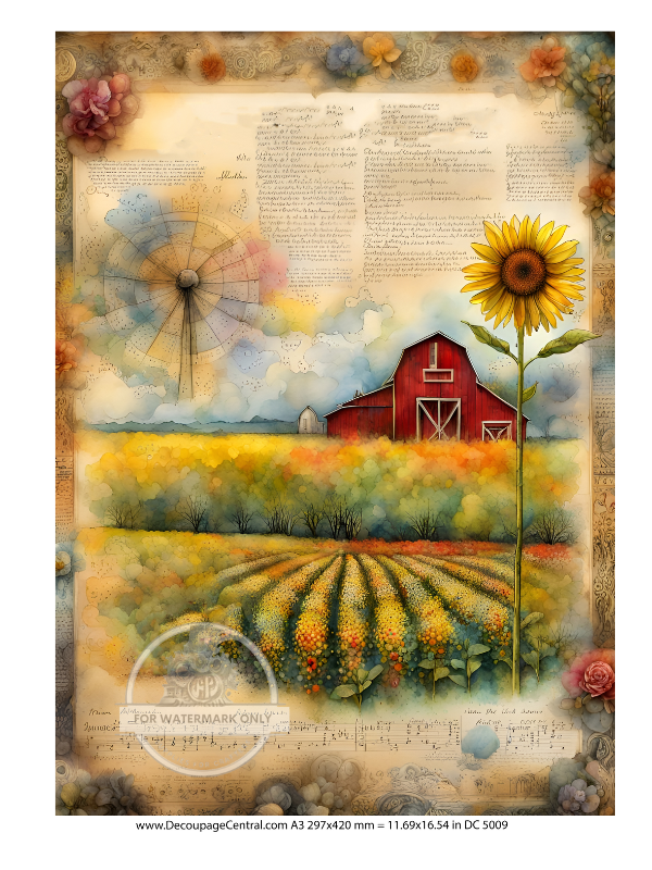 A3 American Farm DC5009 - Decoupage Central