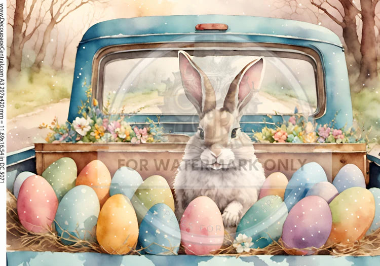 A3 Easter Delivery Rice Paper DC5071