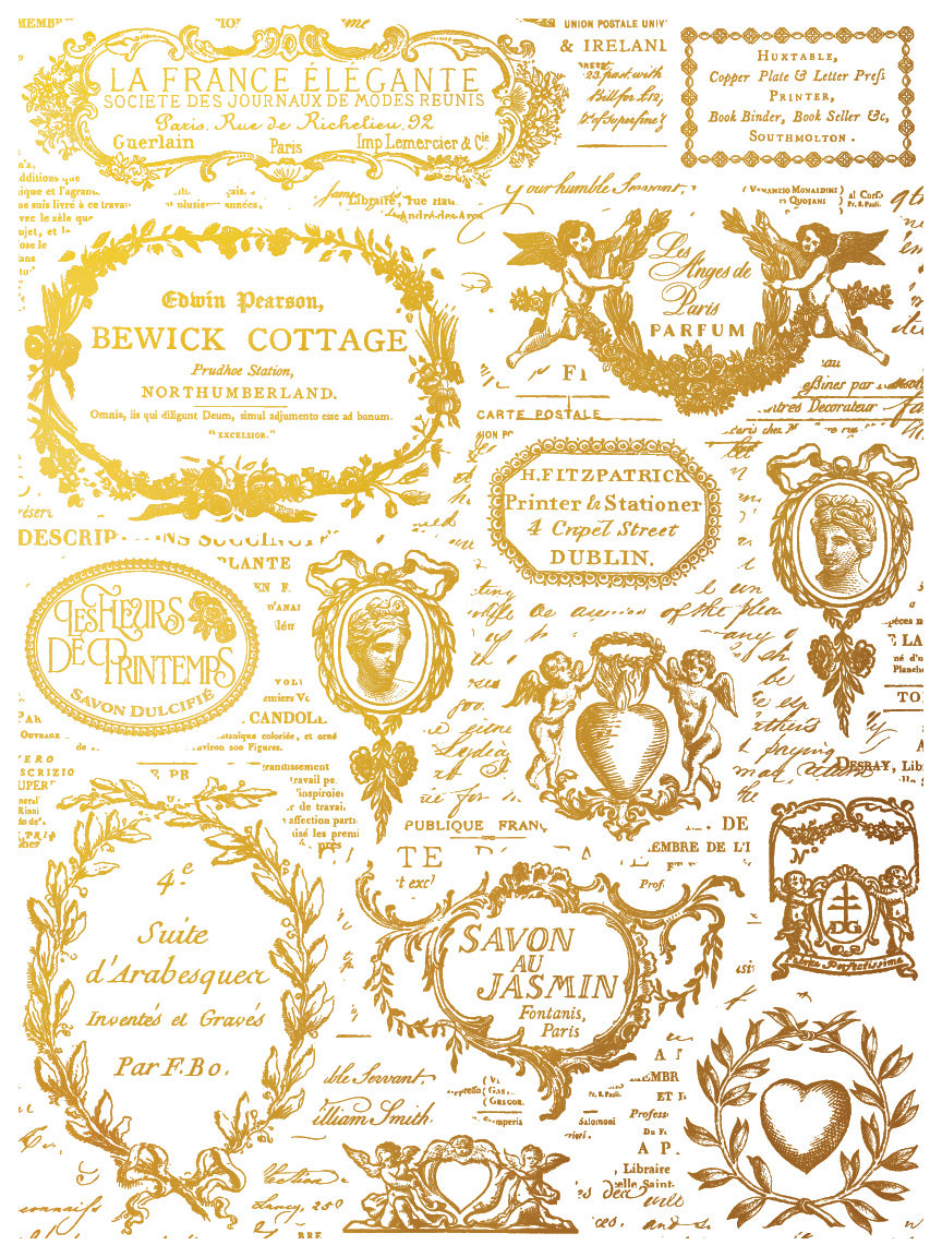Iron Orchid Designs - "Gilded" - Étiquettes Foil Transfer