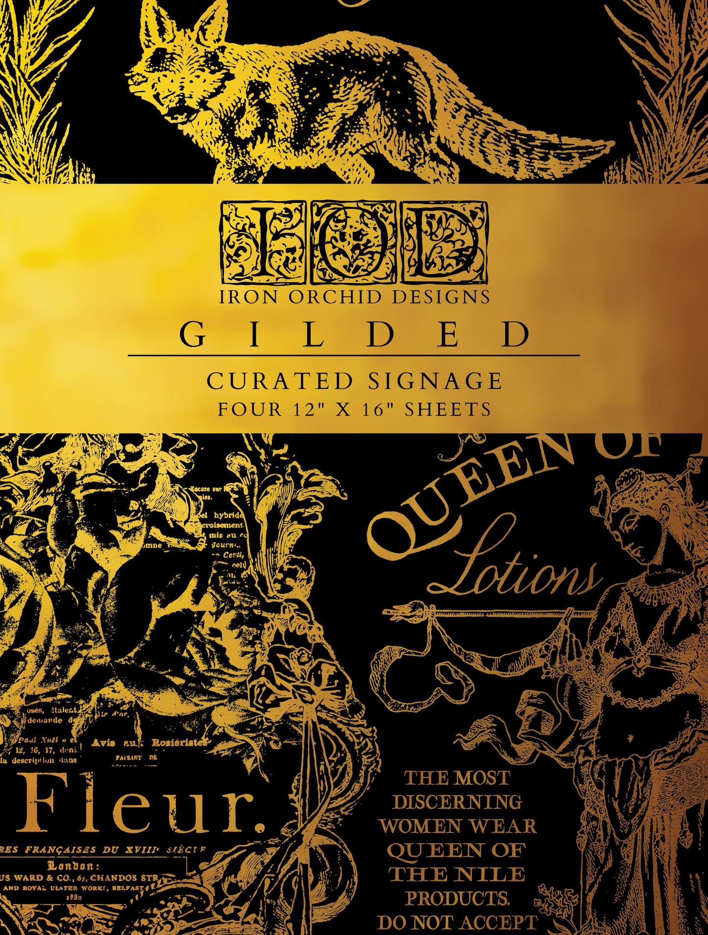 Iron Orchid Designs Category! "Gilded" - Curated Signage Transfer