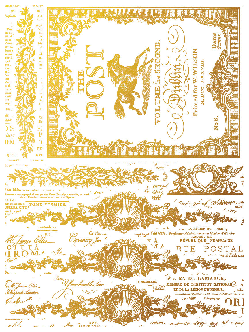 Iron Orchid Designs - "Gilded" - Étiquettes Foil Transfer