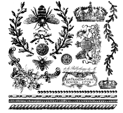 Iron Orchid Designs - Queen Bee Stamp