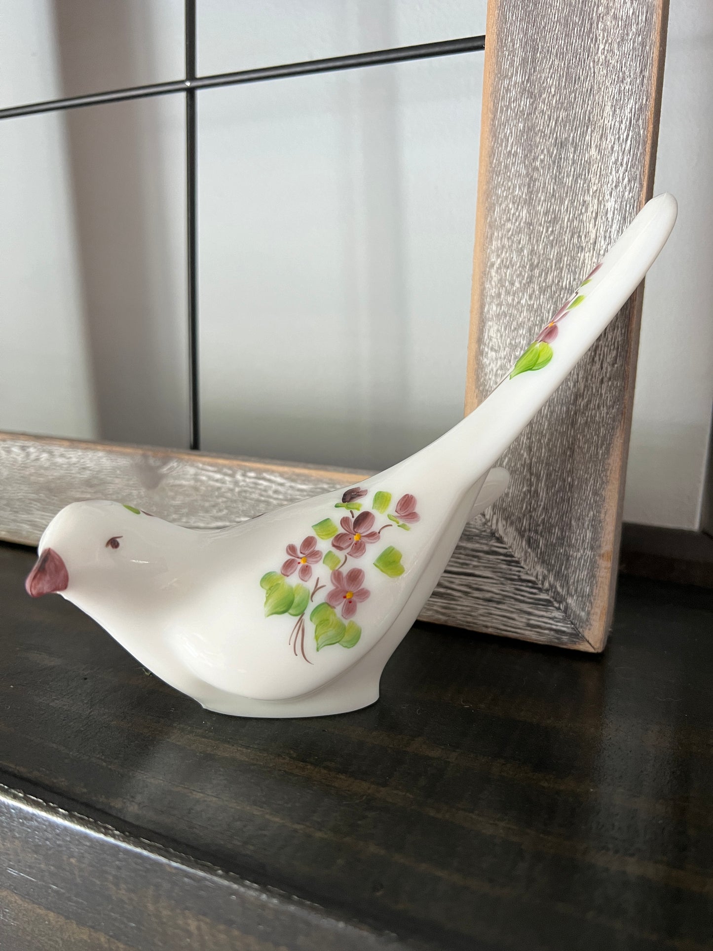 Vintage Handpainted Fenton Bird of Happiness