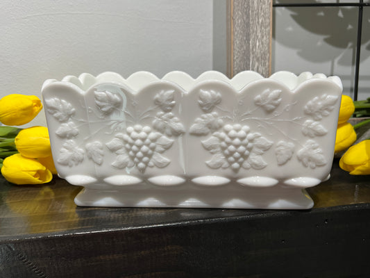 Vintage Westmoreland Milk Glass Planter