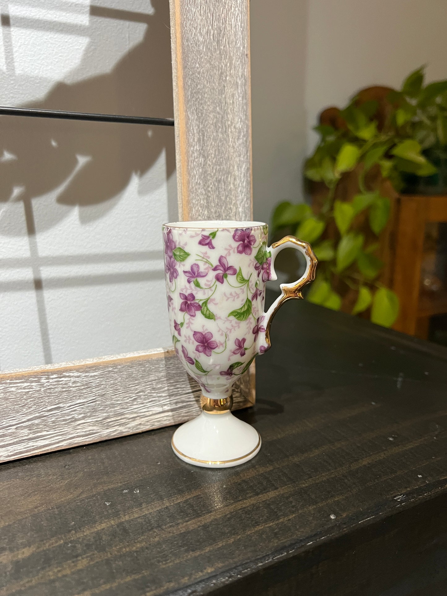 Vintage Demitasse Pedestal Tea Cup