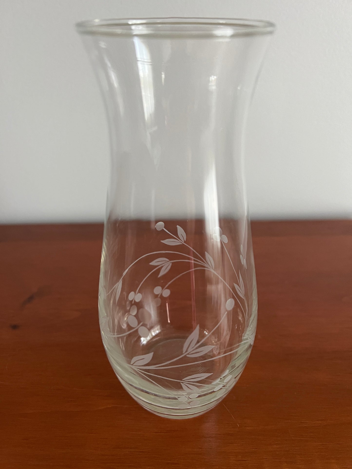 Vintage Pasabahce Etched Vase