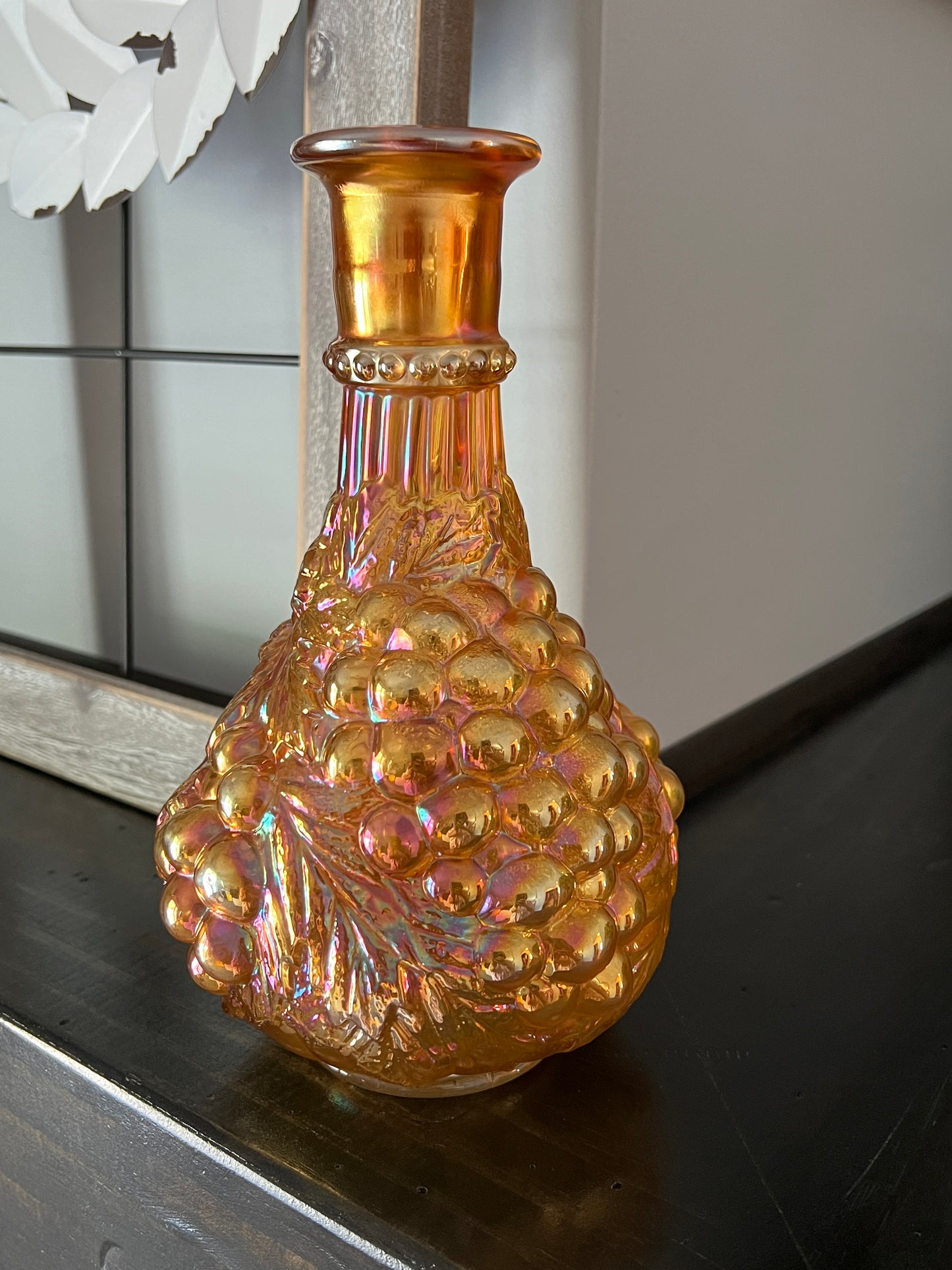 Vintage Imperial Carnival Glass Decanter