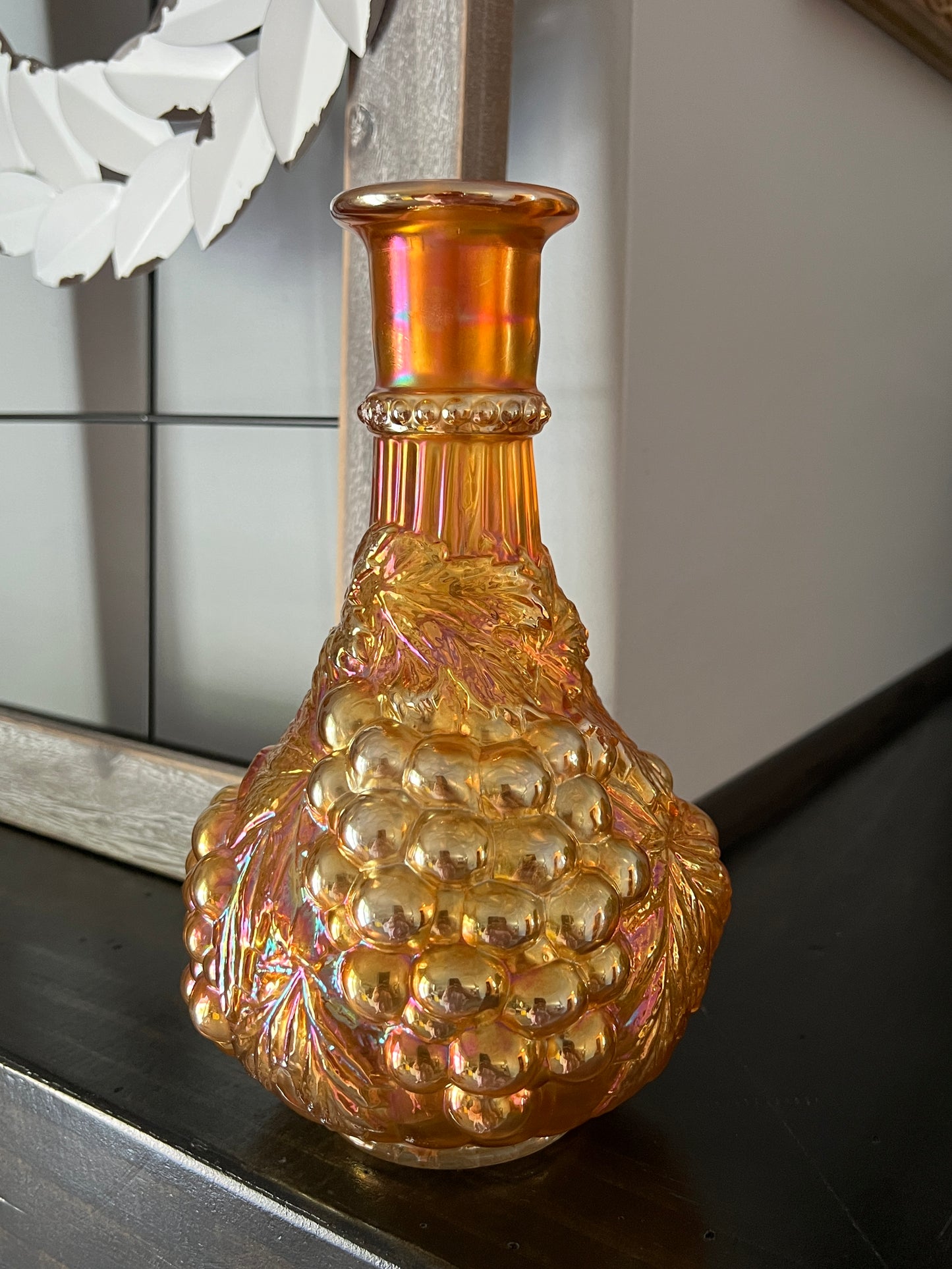 Vintage Imperial Carnival Glass Decanter