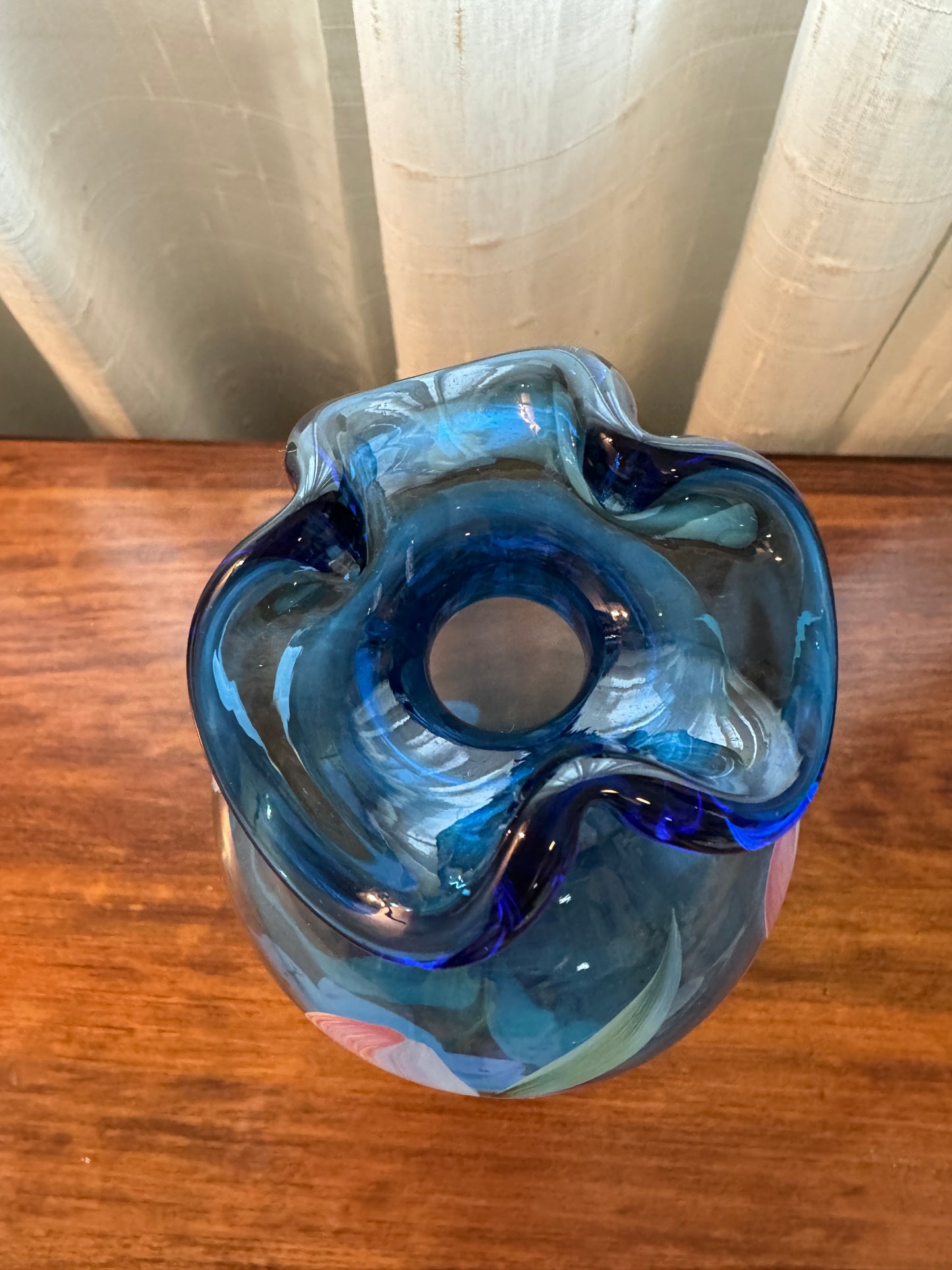 Vintage Fenton Handpainted Vase