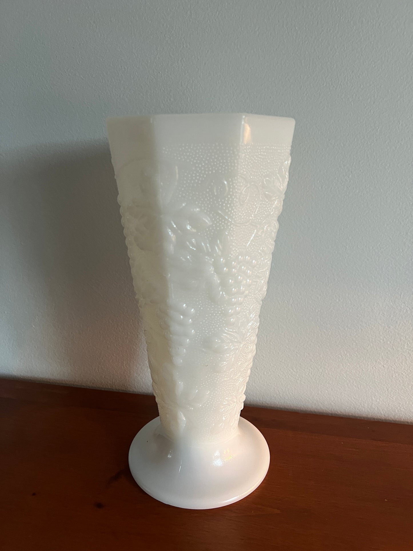 Vintage Milk Glass Vase-Imperfect