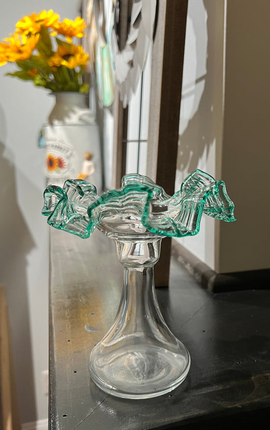 Czech Glass Handkerchief Vase