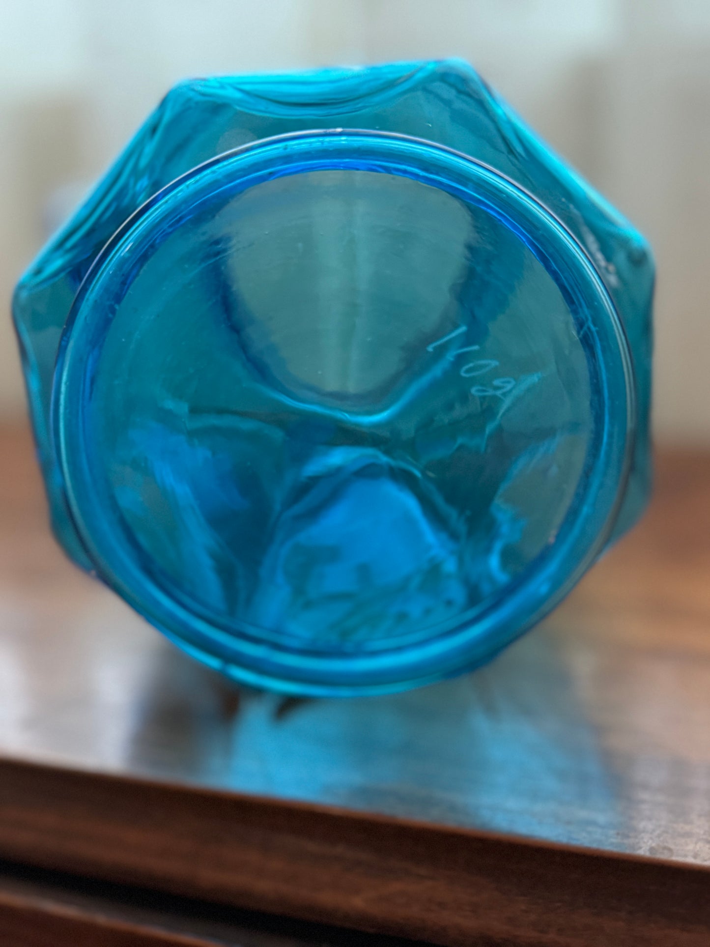 Rare Blue Vintage Pitcher - Fenton