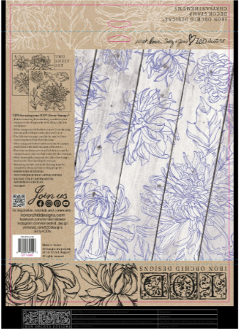 Iron Orchid Designs - Chrysanthemums Stamp