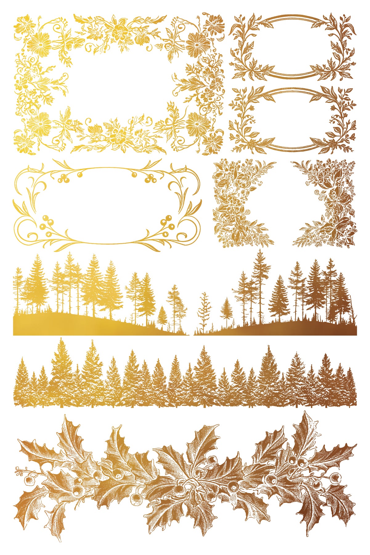 Iron Orchid Designs - TINSEL - Gilded Transfer