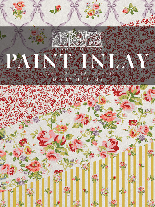 Iron Orchid Designs Ditsy Blooms Paint Inlay