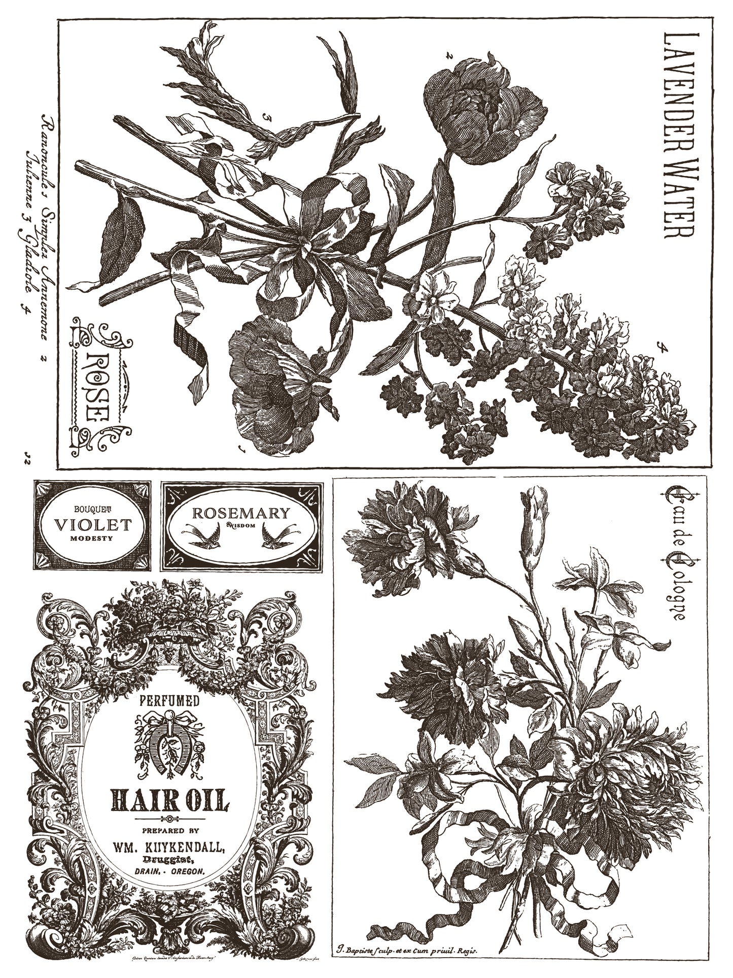 Iron Orchid Designs Floriography Paint Inlay