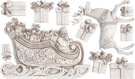 Iron Orchid Designs - SANTA'S SLEIGH Mould