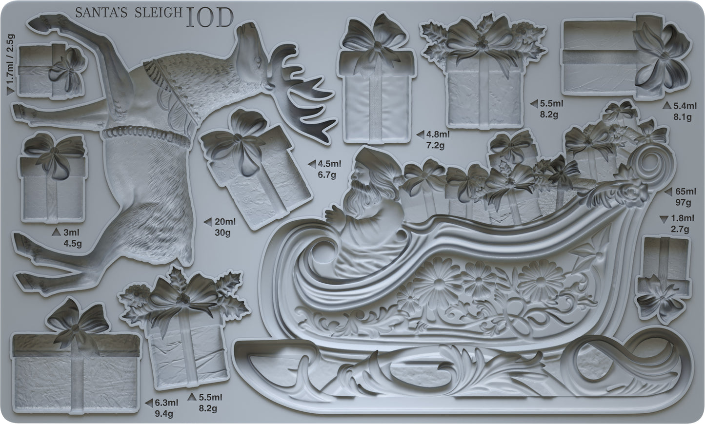 Iron Orchid Designs - SANTA'S SLEIGH Mould