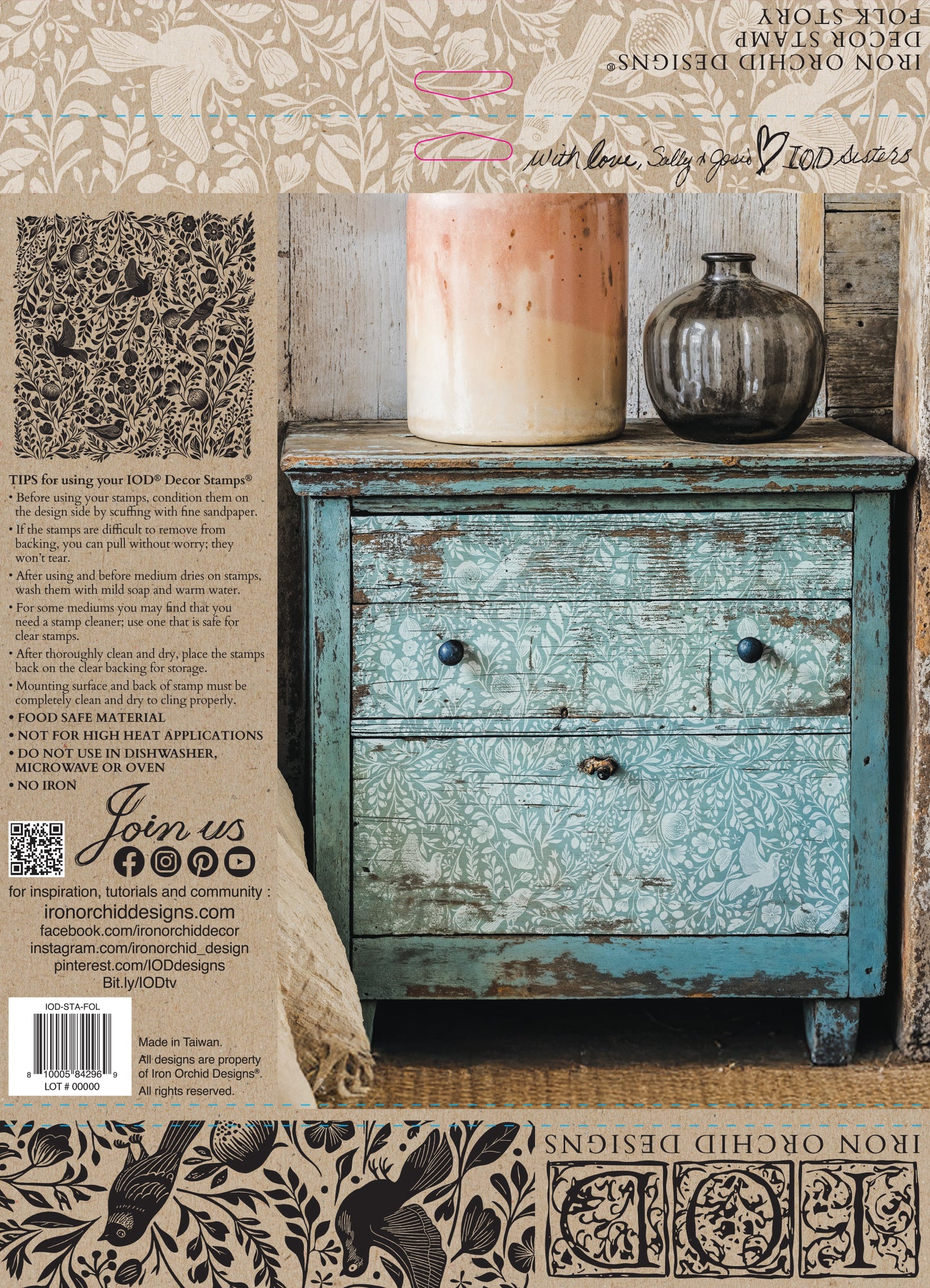 Iron Orchid Designs Folk Story Stamp