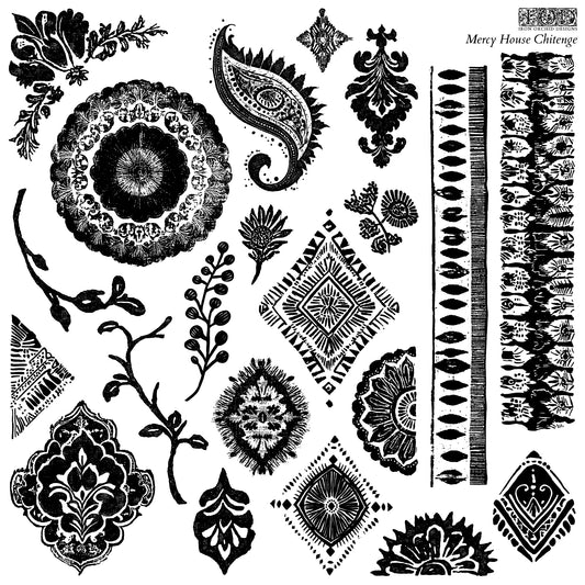Iron Orchid Designs Mercy House Chitenge Stamp