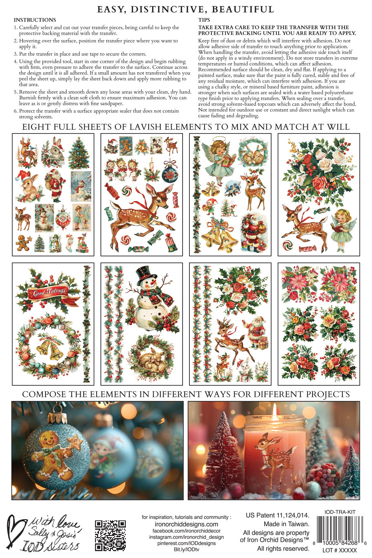 Iron Orchid Designs - KITSCHY CHRISTMAS Transfers