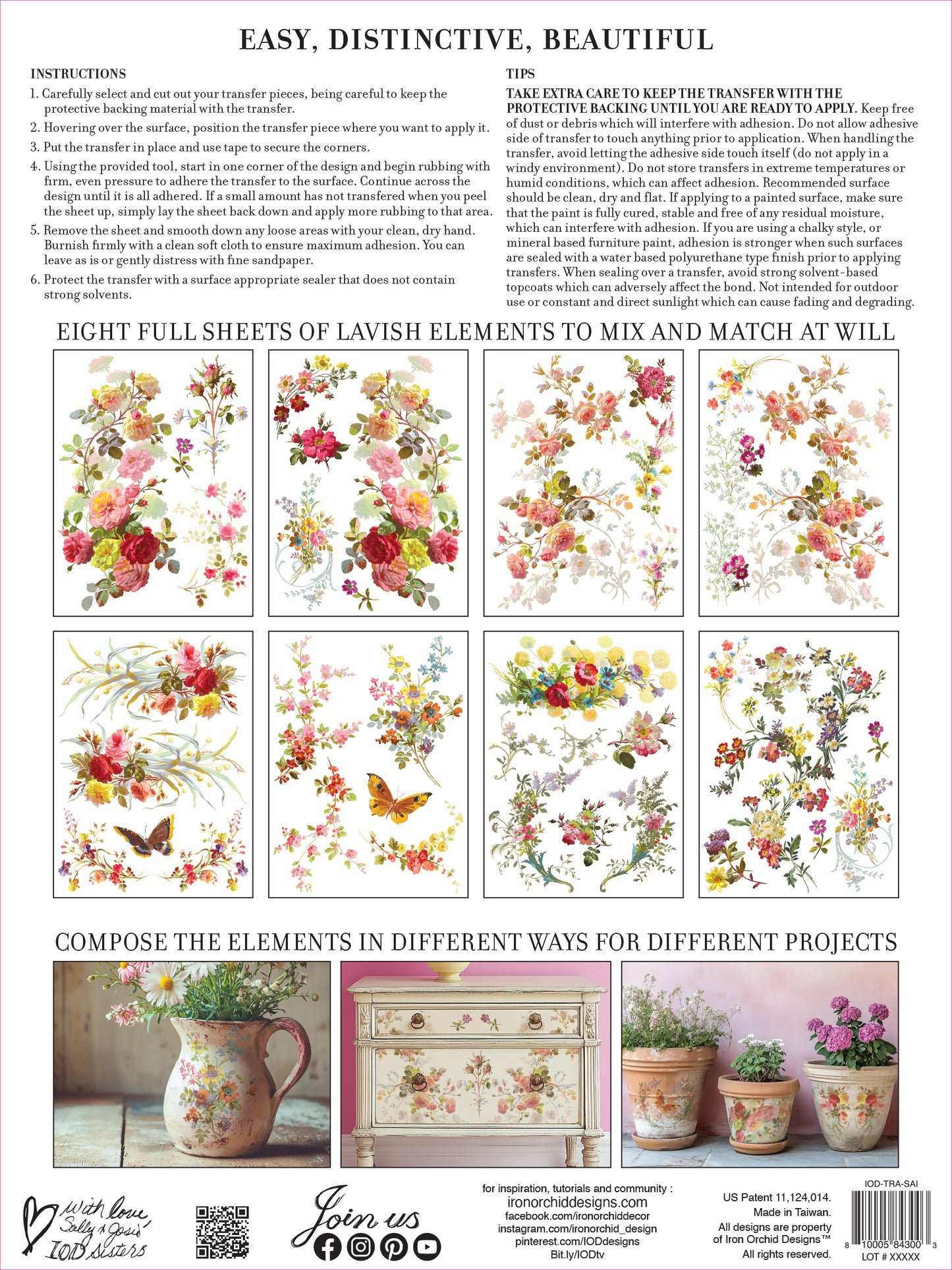 Iron Orchid Designs Saint Germain IOD Transfer