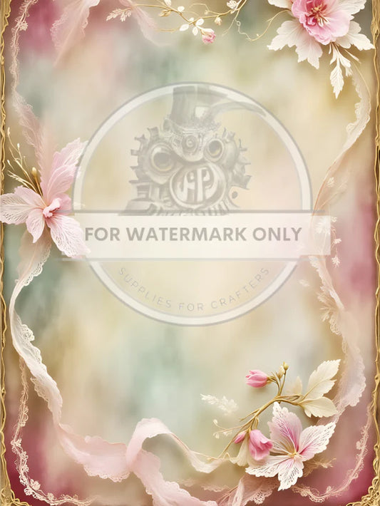 Ethereal China and Lace Rice Paper - DC668