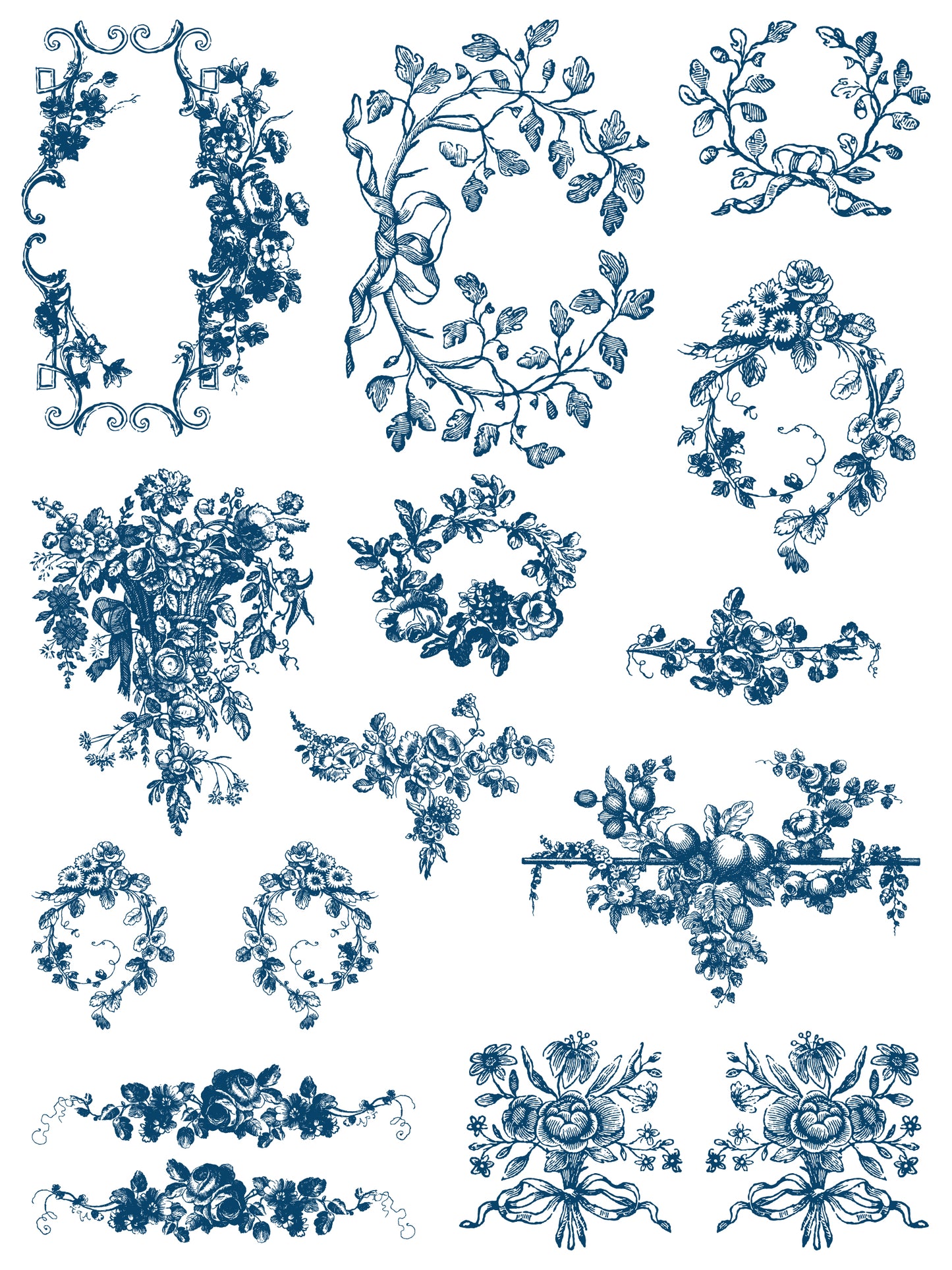 Iron Orchid Designs - Delft Traditions Azure Paint Inlay