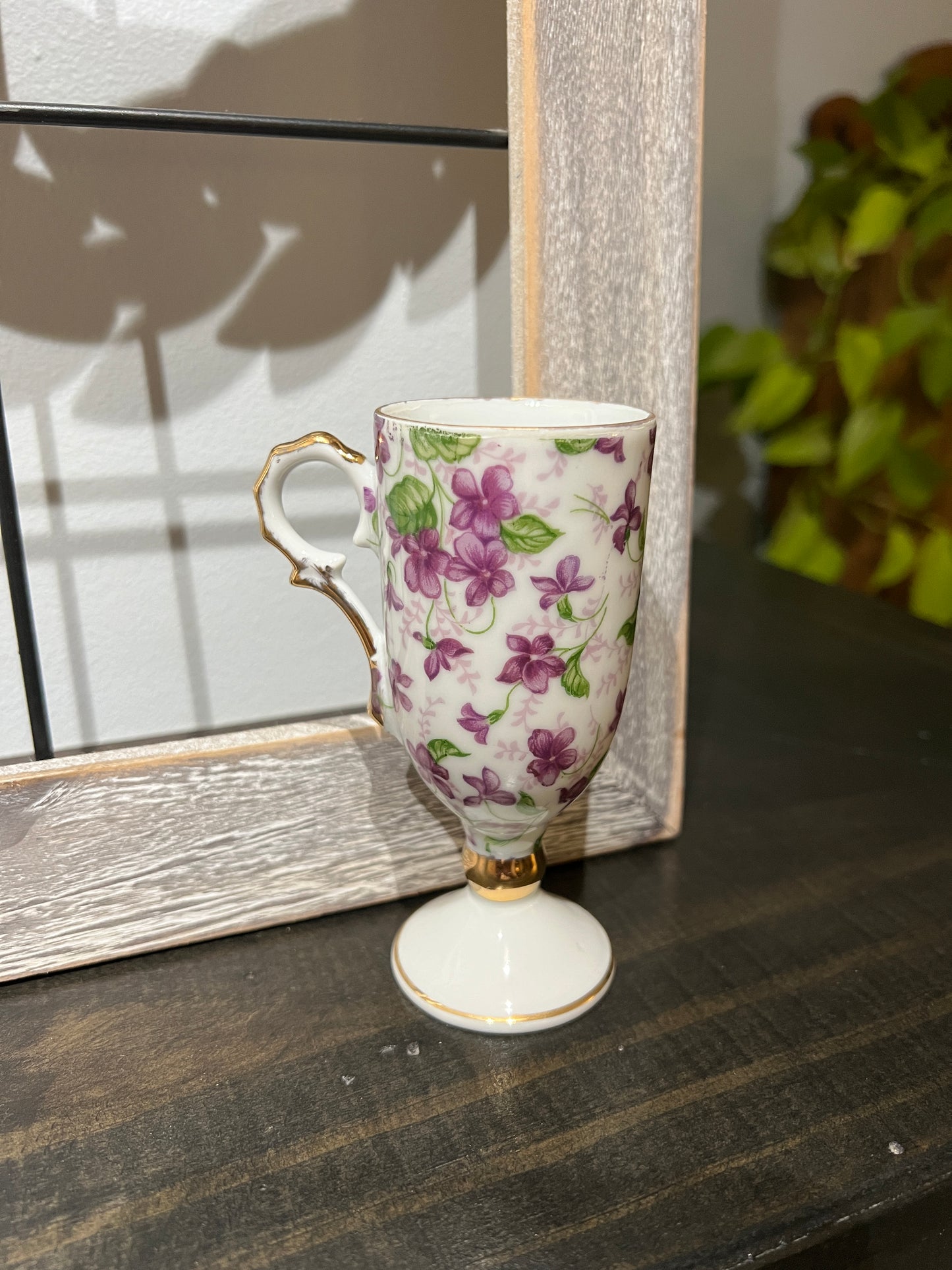 Vintage Demitasse Pedestal Tea Cup