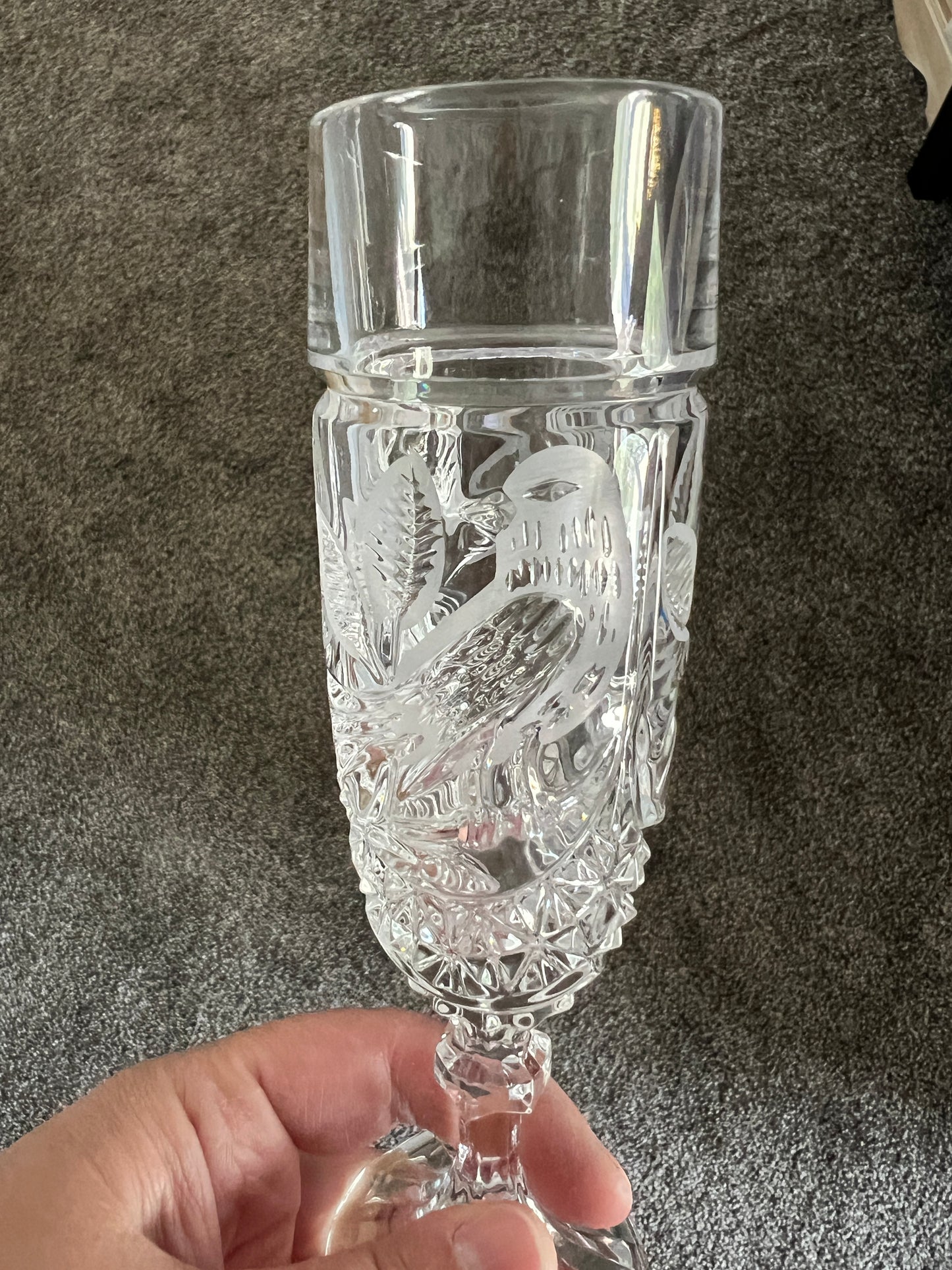 Vintage Hofbauer Crystal Flutes