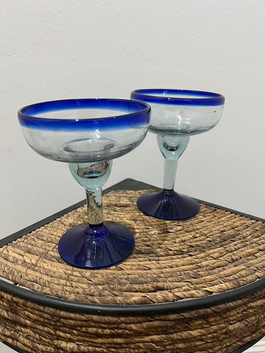 Handblown Margarita Glasses