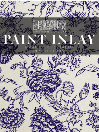 Iron Orchid Designs - Indigo Floral Paint Inlay