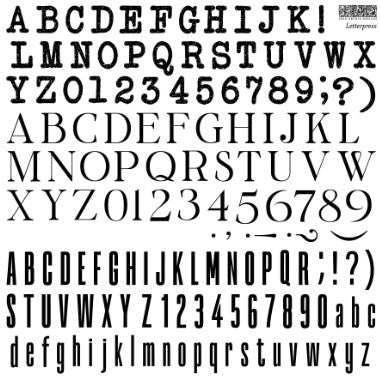 Iron Orchid Designs - Letterpress Stamps