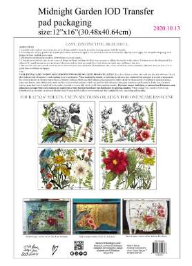 Iron Orchid Designs - Midnight Garden Transfer